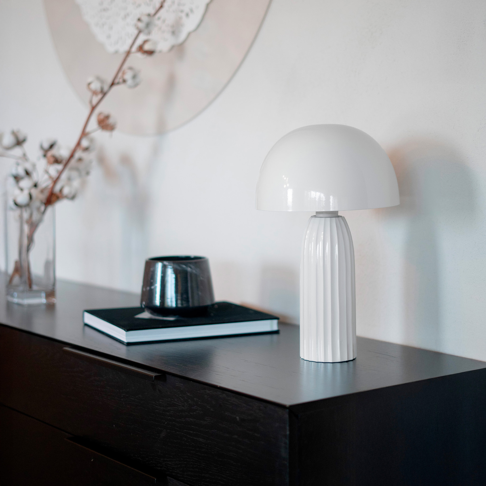 Lampe en métal blanc - Joy