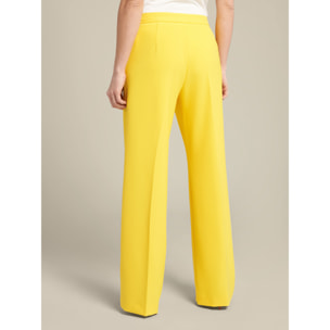 Elena Mirò - Pantalones sastre de fibras recicladas - Amarillo