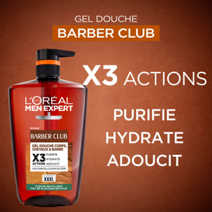 L'Oréal Paris Men Expert Barber Club Gel Douche 3 en 1 XXL 1L