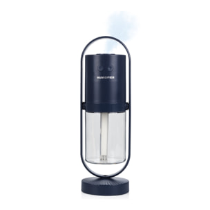 Umidificatore multifunzione da 200 ml con luci LED multicolore. Funzione sterilizzazione, compatibile con idroalcol.