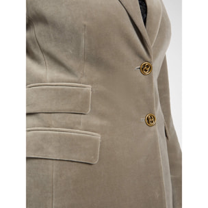 Elena Mirò - Blazer in velluto - Grigio