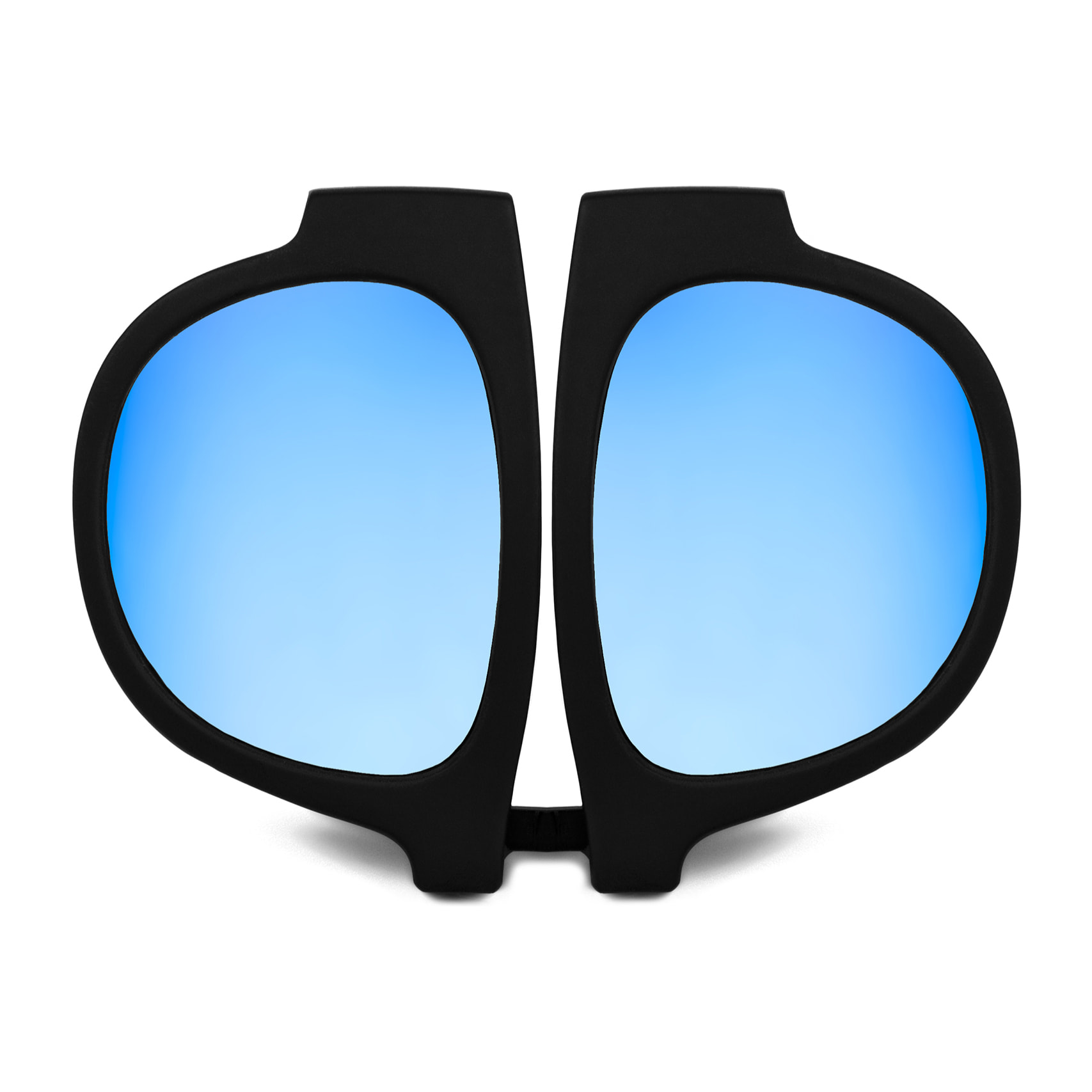 Occhiali da sole polarizzati effetto specchio, pieghevoli e arrotolabili UV400