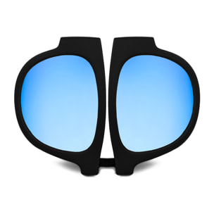 Occhiali da sole polarizzati effetto specchio, pieghevoli e arrotolabili UV400