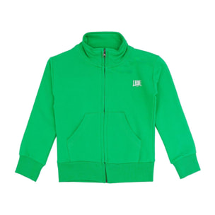 Sudadera básica de niña con cremallera