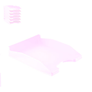 PACK 6 Pz. VASSOIO UFFICIO VIOLA CHIARO