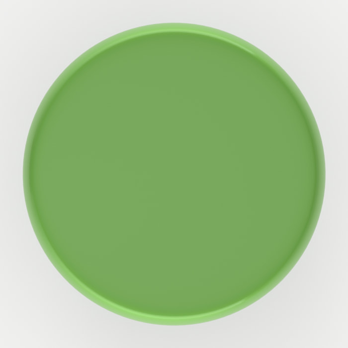 Table d'appoint ronde en métal vert D40 cm - Anouk