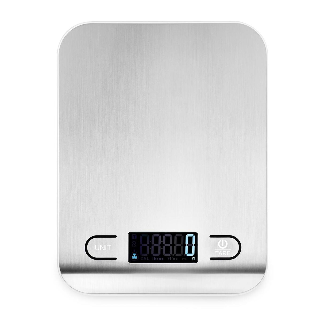 Báscula de cocina foodies de 0-5kg en acero inoxidable masterpro