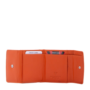 Portafoglio donna in ecopelle - Modello False - Casual - 9.0 x 7.5 x 2.0 cm