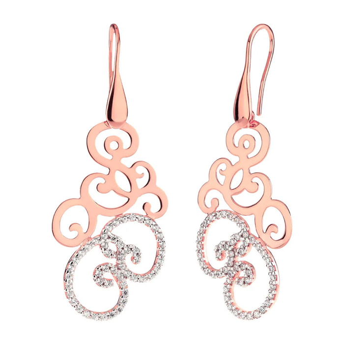 Orecchini Pendenti Geometrici con Cubic Zirconia
