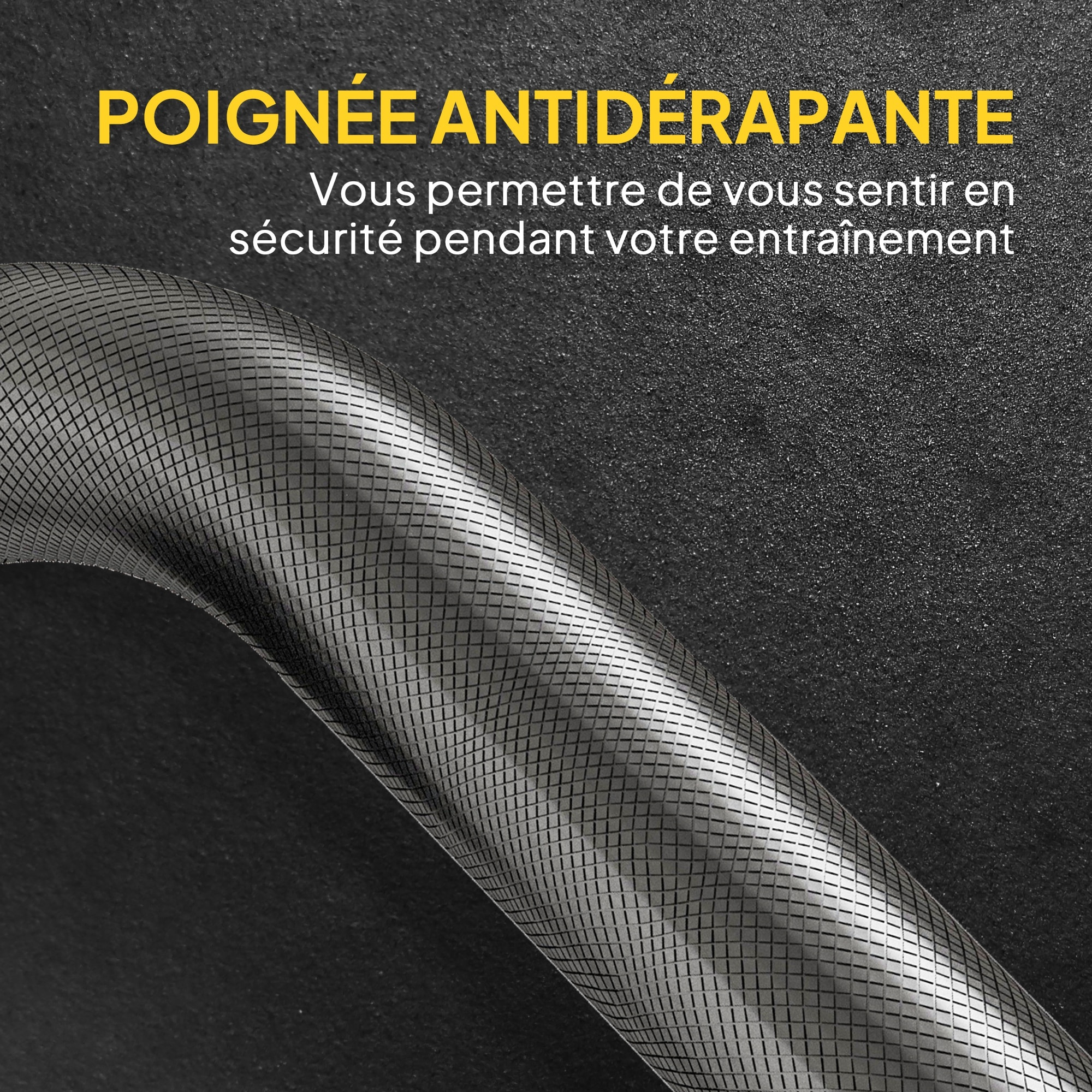 Ensemble d'haltères 25 kg total, barre d'haltère avec disques de poids 5 kg et 2,5 kg, barre longue, avec poignée antidérapante, exercices de fitness entraînement à la maison et gym, noir