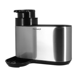 Organisateur d'évier et porte savon en acier inoxydable