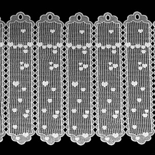 Brise bise en macramé au style romantique - Blanc