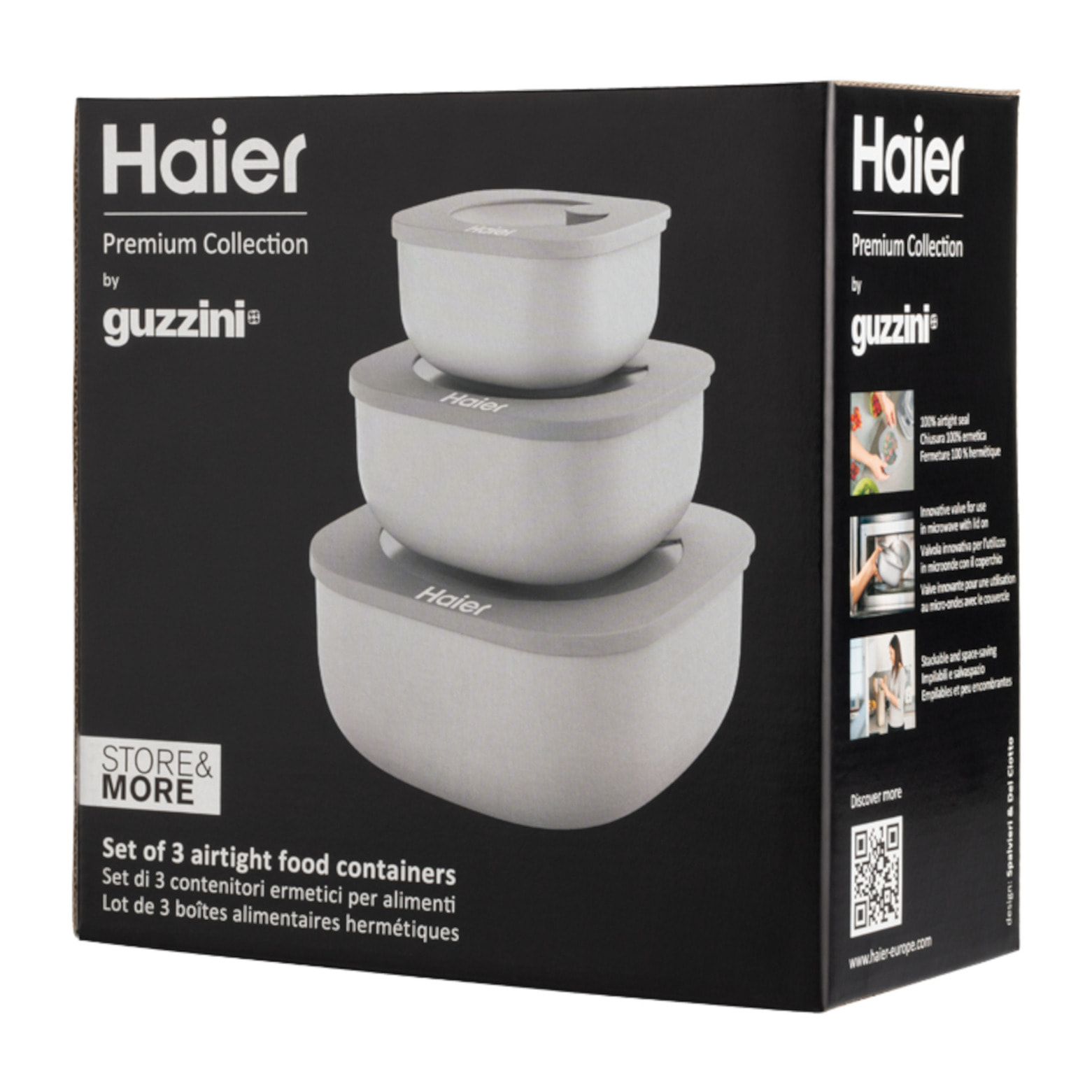 HAIER Set 3 contenitori ermetici per alimenti