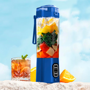 Batidora portátil HD-11 de 700 ml con potente motor de 360W, con batería recargable de 6000mAh.