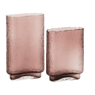 J-Line vase - verre - bordeaux - large