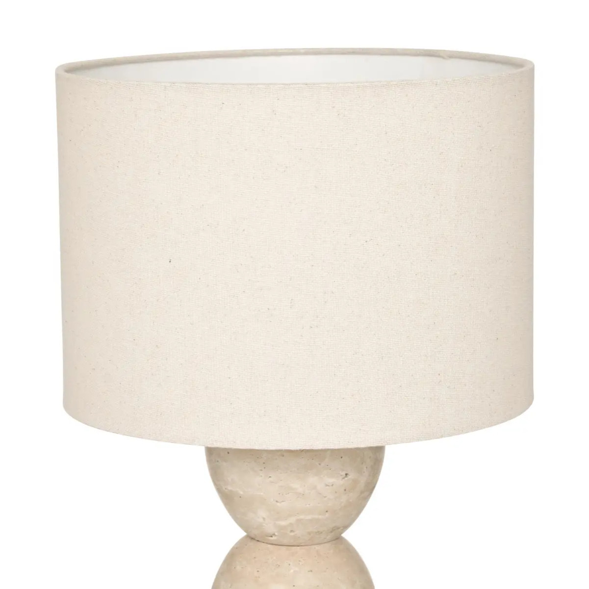 Lampe à poser champignon secteur Erin beige H47,5cm