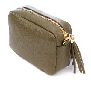 Delfina Bolso bandolera Mujer.Piel auténtica Dollaro