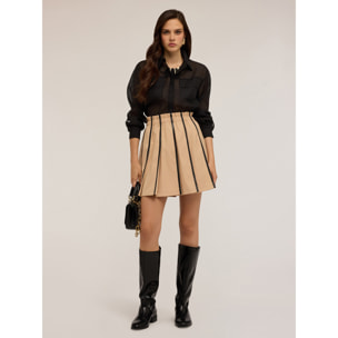 Motivi - Camicia in organza con tasche - Nero