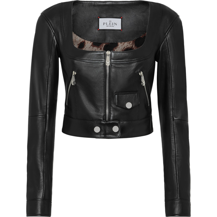 PHILIPP PLEIN Leather Jacket