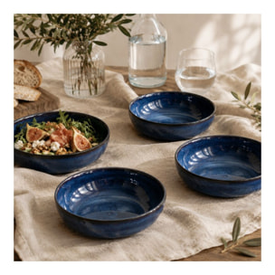 Lot de 6 assiettes creuses, BLUE MOON