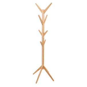 Perchero árbol en madera de bambú con 8 varillas