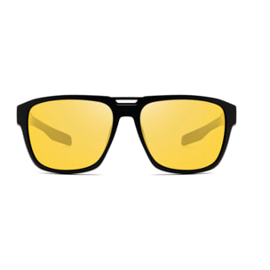Gafas de sol PALO ALTO WINGFOIL - Negro mate / Polarizada amarillas
