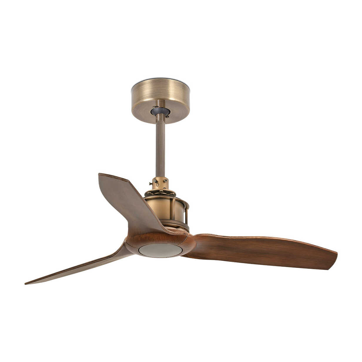 JUST FAN XS Ventilateur or vieilli/bois 81cm