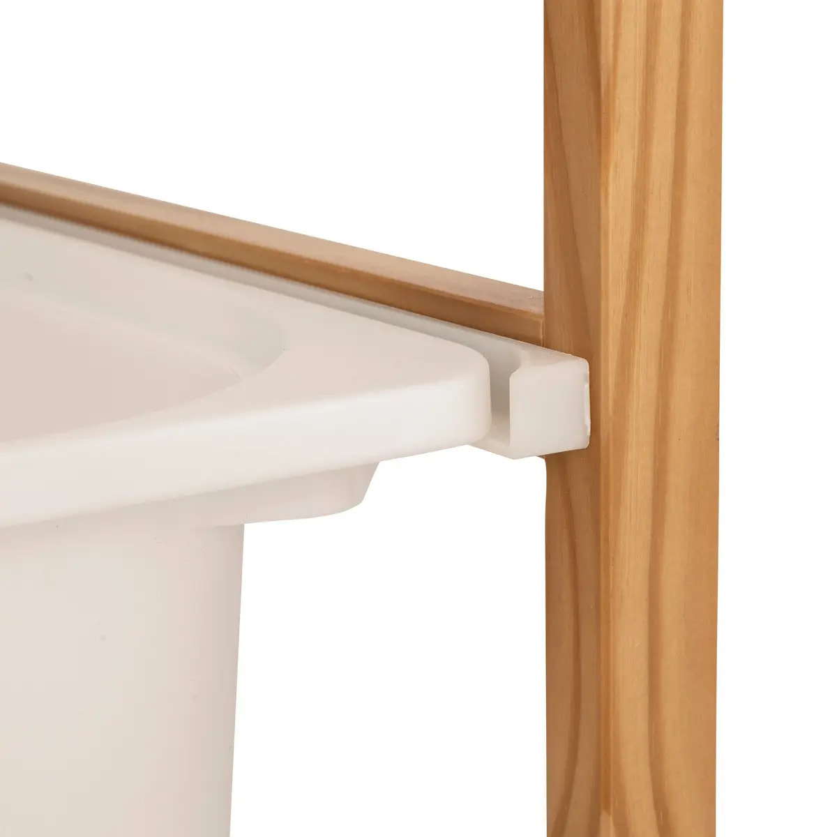 Meuble de rangement 4 étagères Bako blanc 43x94,5cm