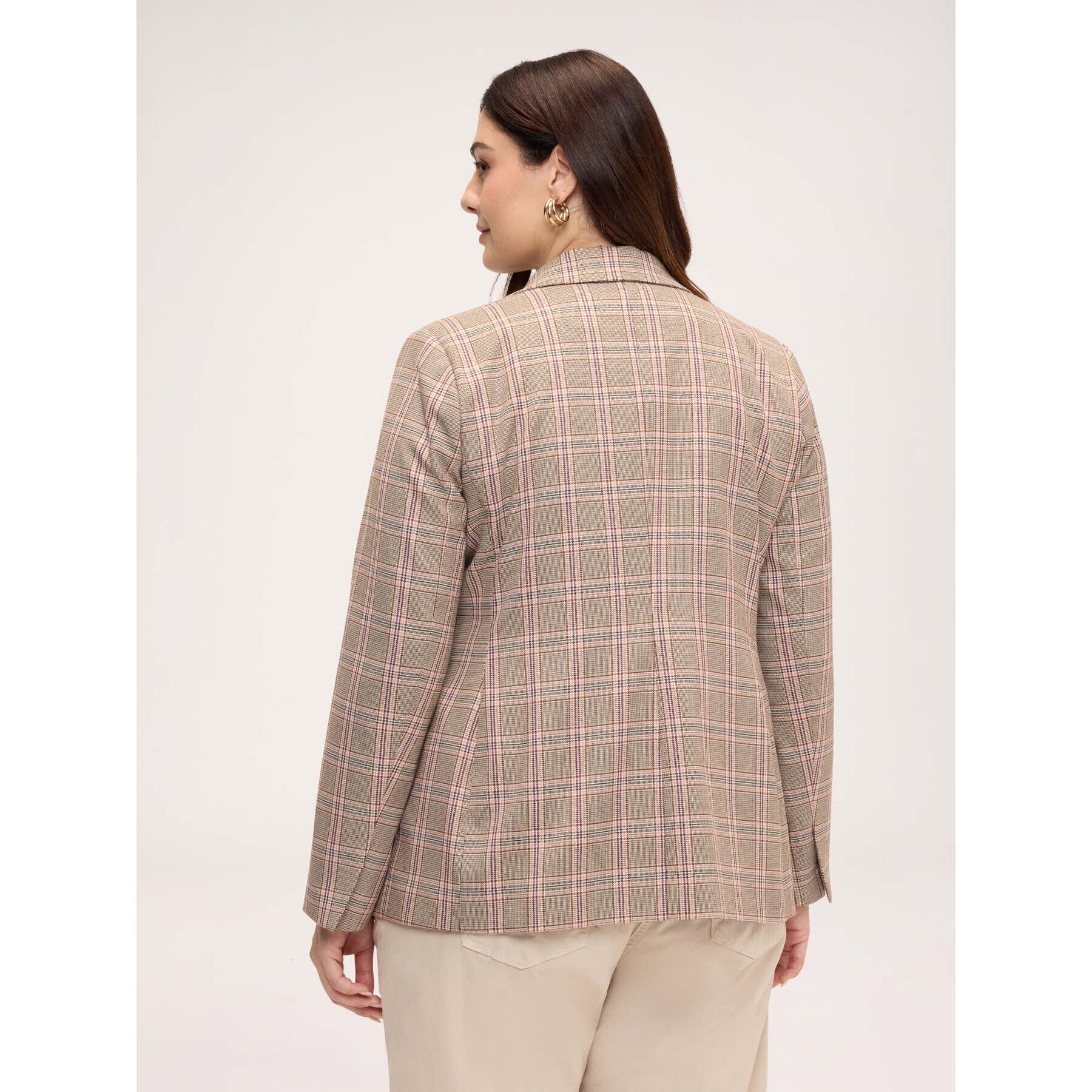 Fiorella Rubino - Blazer a quadri con spilla bassotto - Grigio