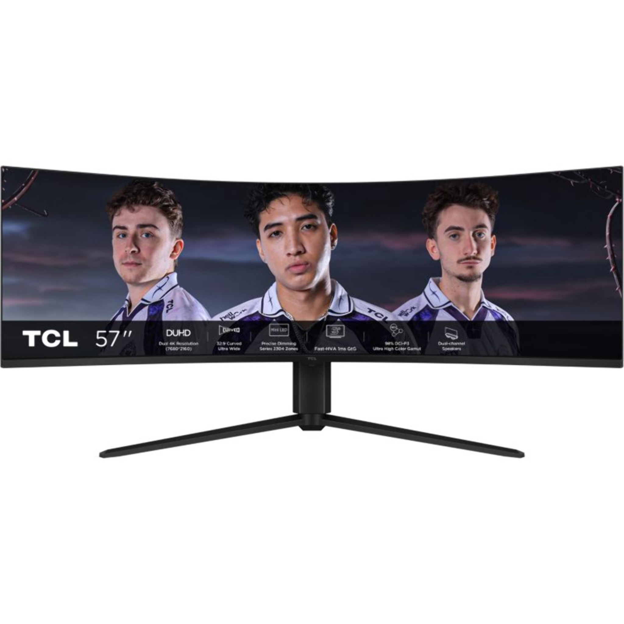 Ecran PC Gamer TCL 57R94 57" Incurvé 1000R DUHD 120Hz VA MiniLED HDR 1000 AMD FreeSync