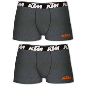 Set de 2 calzoncillos bóxer ktm gris osucuro