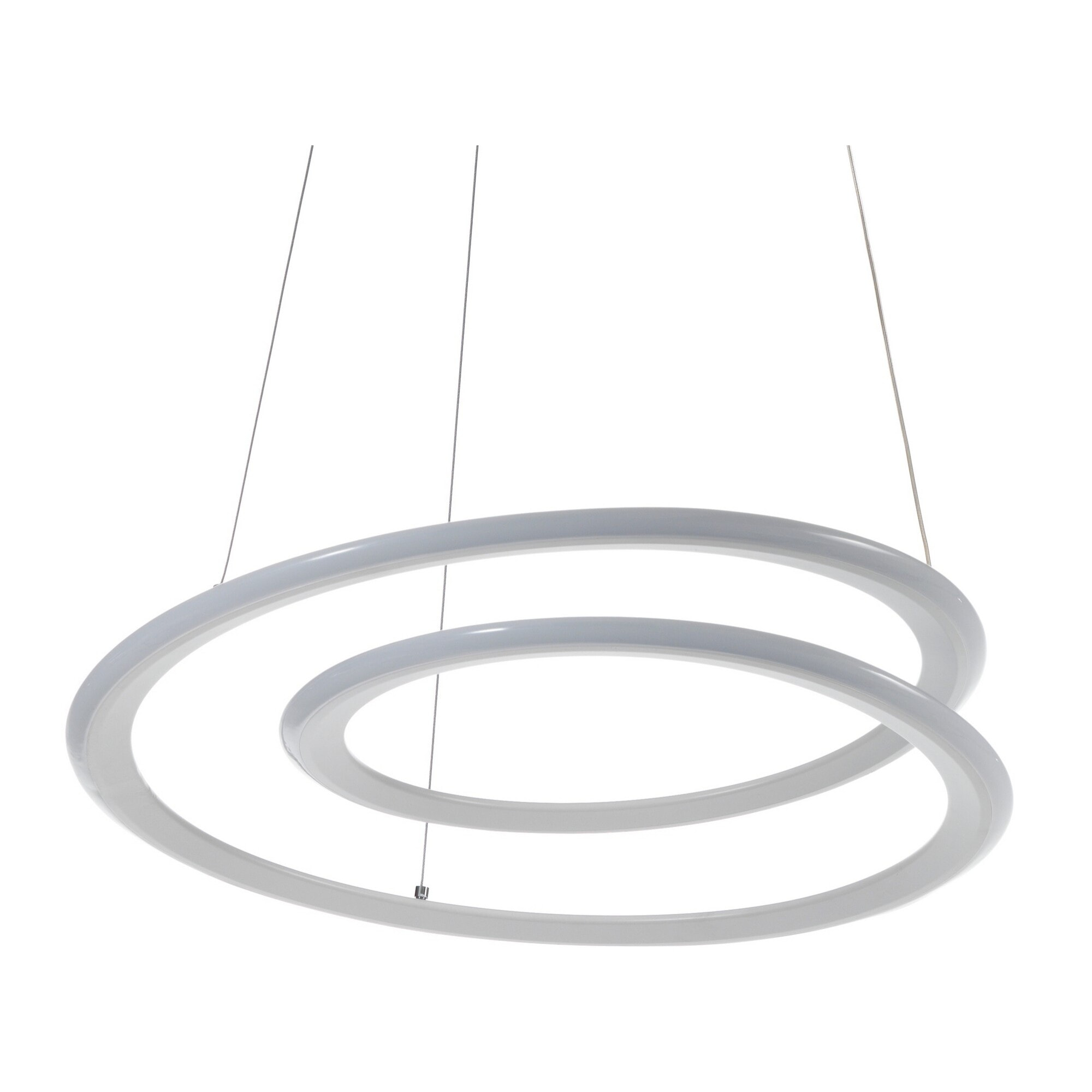 Suspension Tomasucci SPIRAL, en polypropylène et silicone, blanc