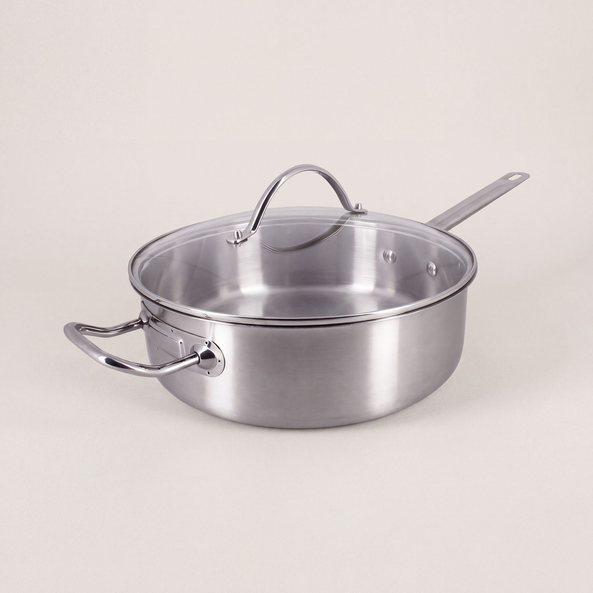 Sauteuse professionnelle en inox 28cm - tous feux PROFESSIONNEL