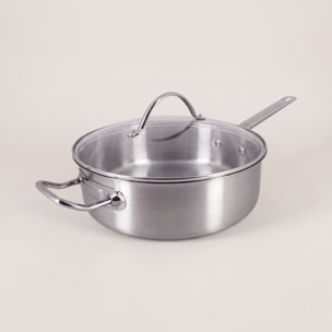 Sauteuse professionnelle en inox 28cm - tous feux PROFESSIONNEL