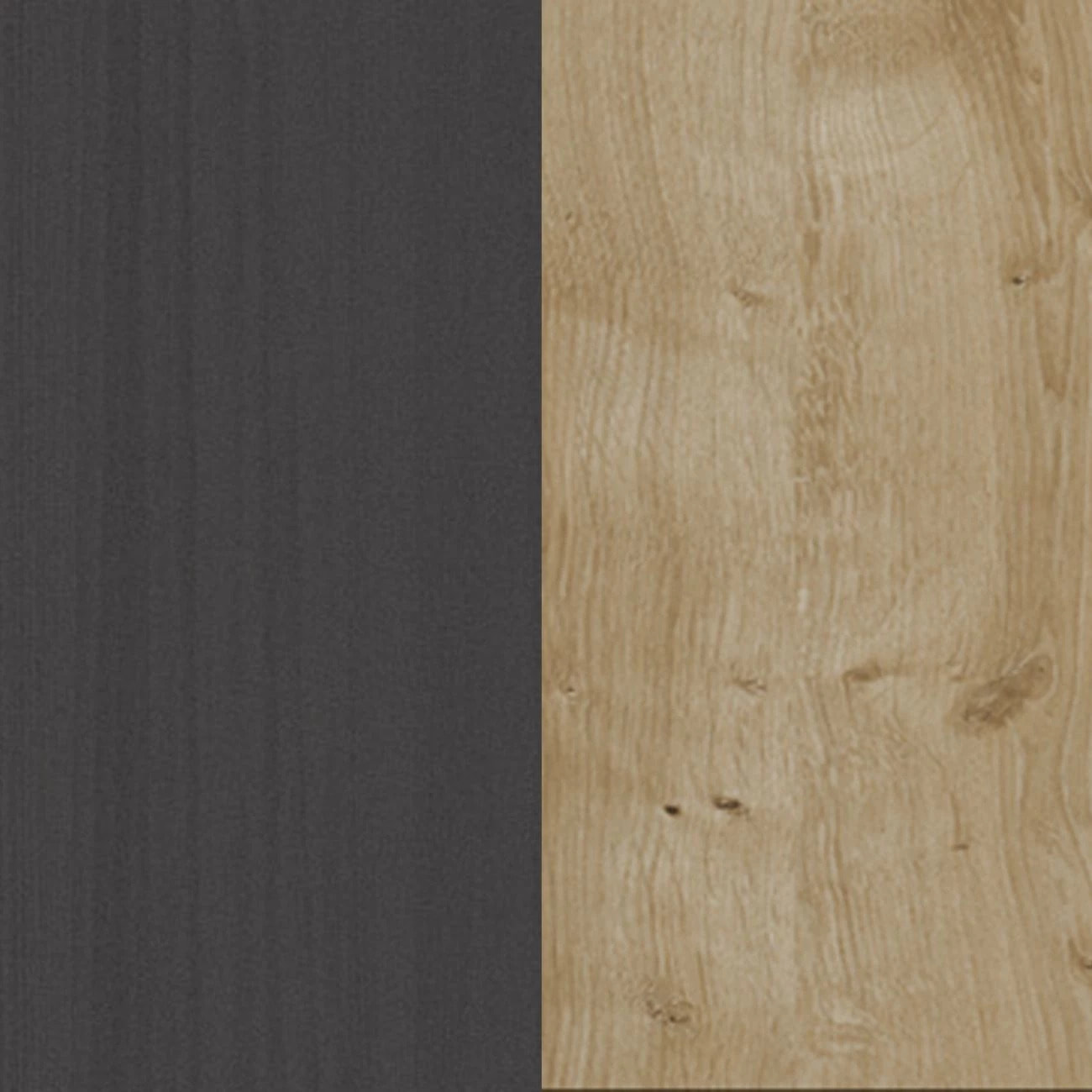 Cómoda Koivu 2 puertas Roble Negro