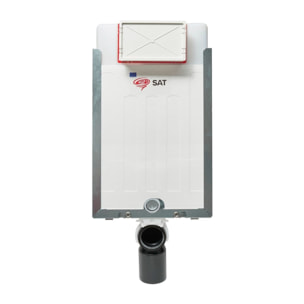 Bâti-support pour WC suspendu, double chasse 3/6 l, blanc (SATAMZ)