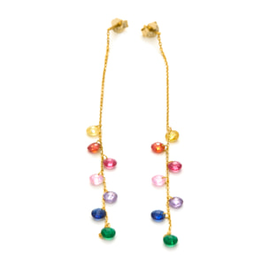 Pendientes Melne acabado oro amarillo 18k