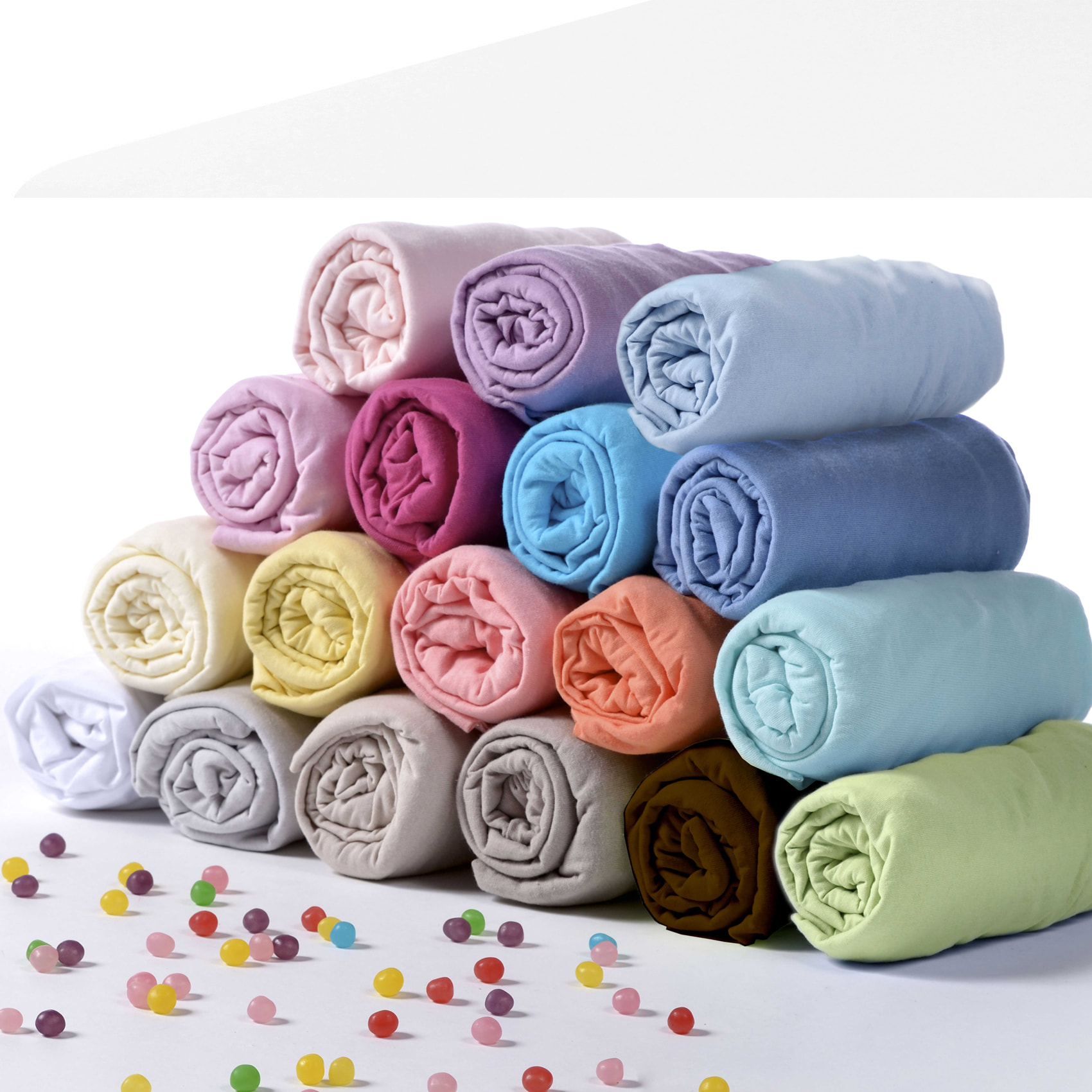 Drap housse coton certifié Oeko tex - Gris Perle