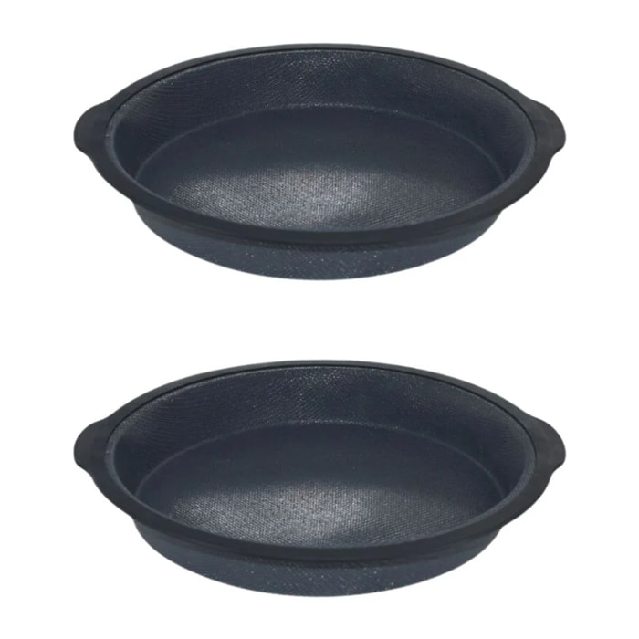 Lot de 2 moules à gâteaux 25/25 cm en silicone fibre de verre Silicone fibre de verre Silicone fibre de verre Zenker  Silicone fibre de verre