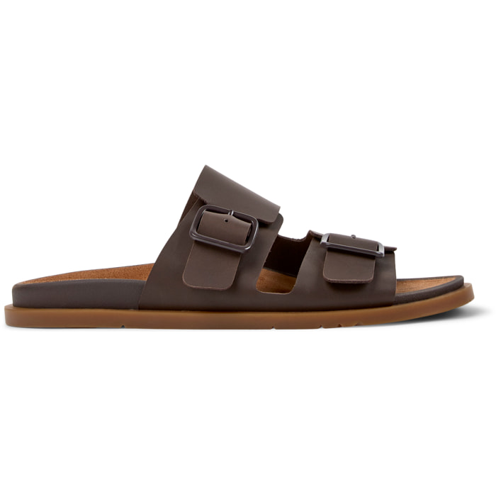 Sandalias - CAMPER Lluc Sandal - Marron - Cuero liso