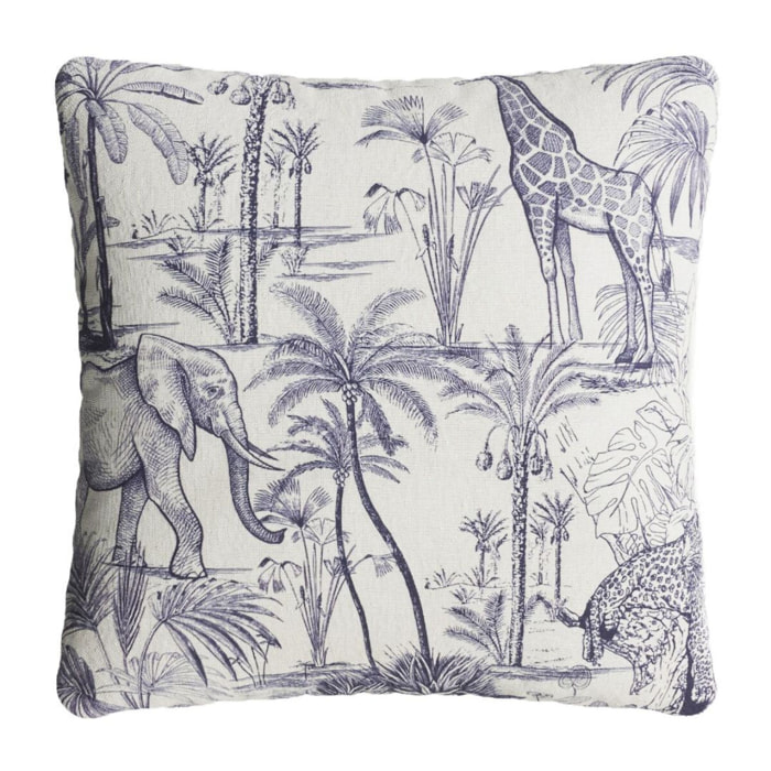 Coussin carré à motif déhoussable 40x40cm