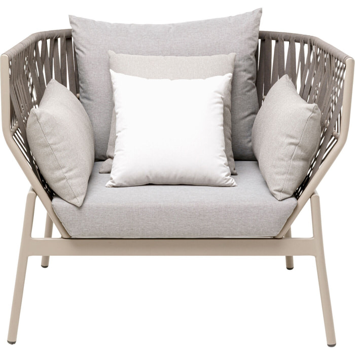 Fauteuil de jardin Formenta gris Kare Design