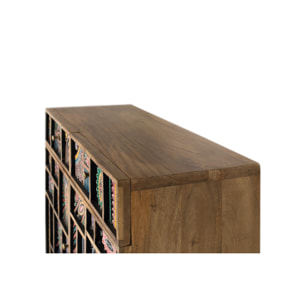 Aparador de Madera de Mango Estilo Artesanal Étnico