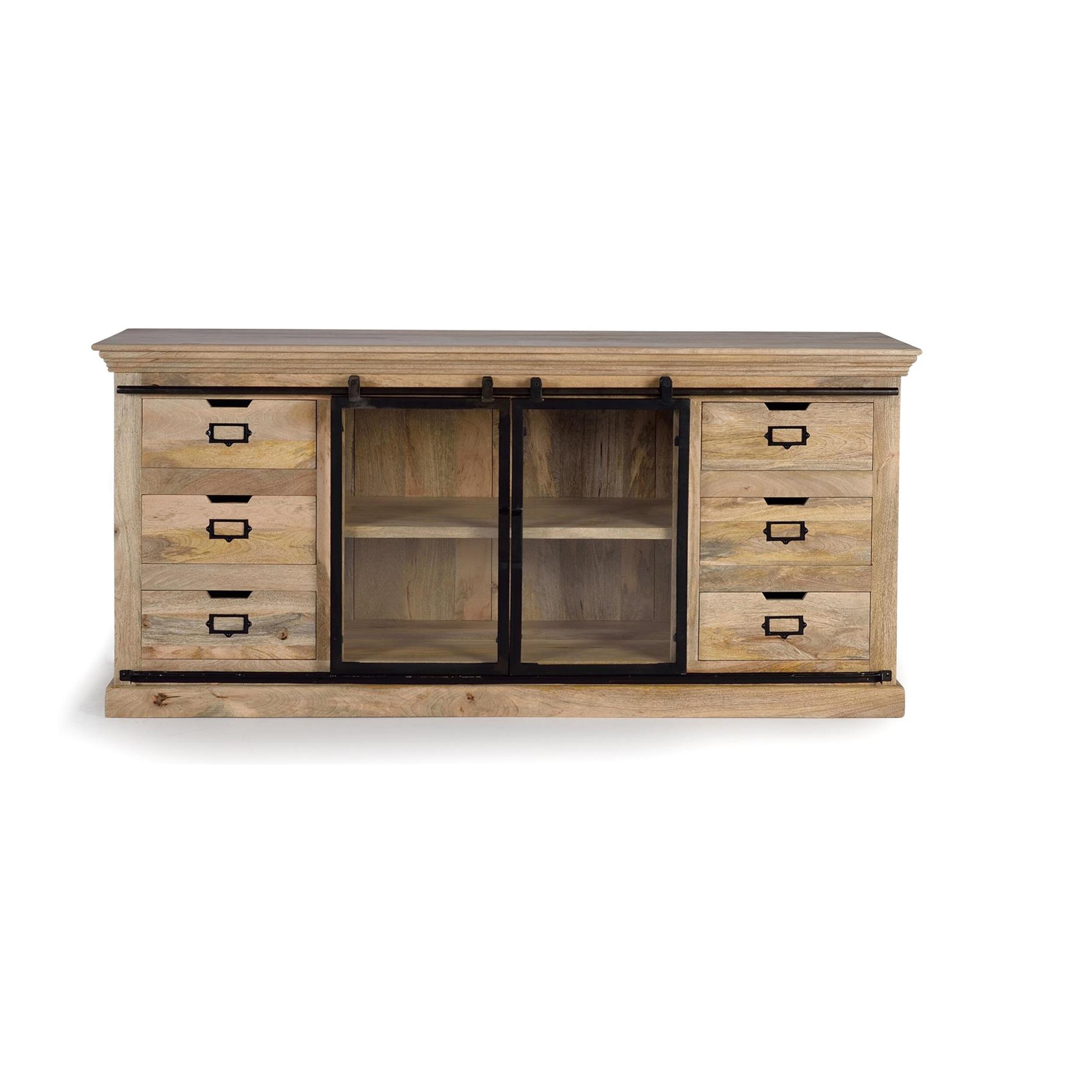 Aparador 6 cajones - 180x45x86cm