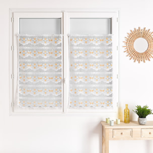 Modulable maille motif fleur - Blanc