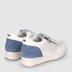 Deportivos de Piel Sintética - Jeans - Tacón: 4 cm