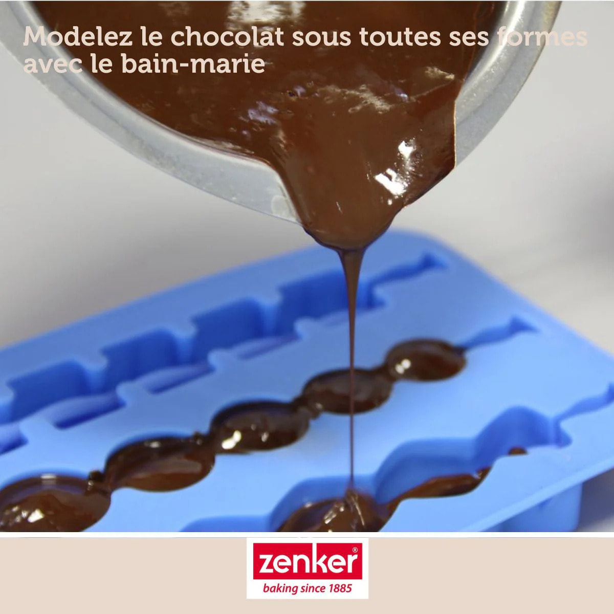 Service à bain marie et pince à friture pour beignets Zenker Smart Pastry