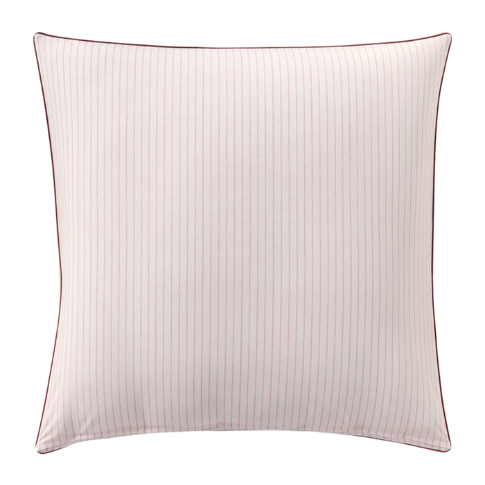 Taie d'oreiller imprimée en percale de coton, DÉLICATESSE, Rose foncé