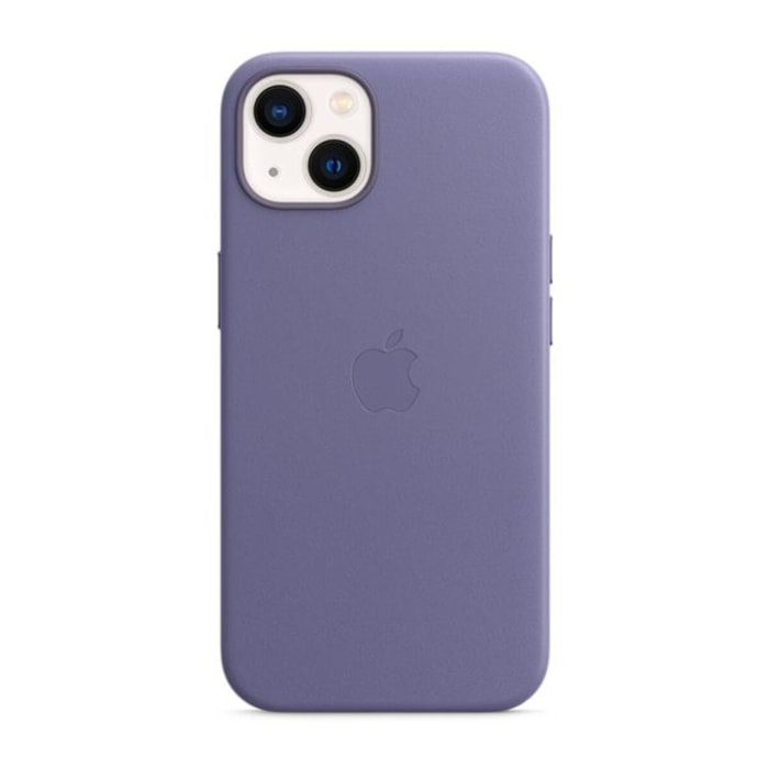 Coque APPLE iPhone 13 Cuir violet MagSafe