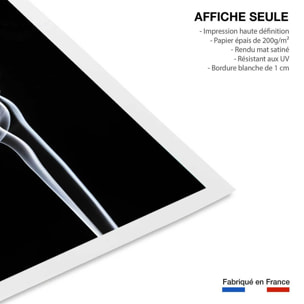 Poster white smoke sensual Affiche seule